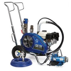 Graco GH 130 Convertible Standard Series Gas Hydraulic Airless Sprayer w/ Electric Motor Kit