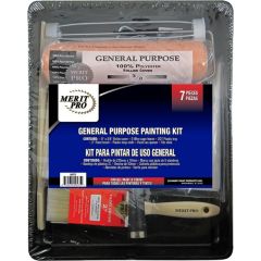 Merit Pro 7pc General Purpose Roller Kit w/Plastic Tray