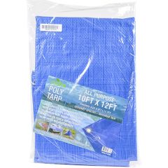Evolve 10' x 12' 3.5mil All Purpose Blue Poly Tarp