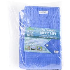 Evolve 16' x 18' 3.5mil All Purpose Blue Poly Tarp