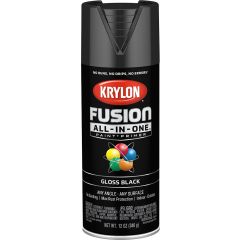 Krylon 12 oz. Gloss Black Fusion All-In-One Spray