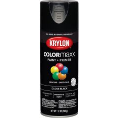 Krylon 12 oz. Gloss Black COLORmaxx Spray