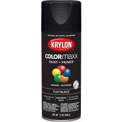 Krylon 12 oz. Flat Black COLORmaxx Spray