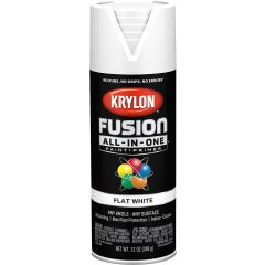 Krylon 12oz Flat White Fusion All-In-One Spray Paint