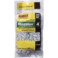 Whizz 4" Microlon 3/4" Nap Mini Roller Cover 2Pk