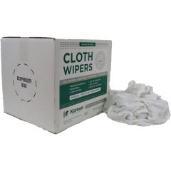 Kamen 1lb Bag New White Cotton Knit Rags