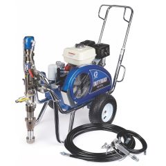 Graco DutyMax GH 675DI Gas Hydraulic Airless Sprayer plus a 25gal Hopper w/ 150' Hose, 10' Whip, Tip Extension, Swivel, Fittings, & XHD Tips/Guards (Big 150)