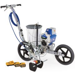 Graco FieldLazer ES 100 Battery-Powered Airless Field Striper w/ Two DeWalt Batteries
