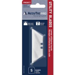 AccuTec .024 HD 2-Notch Pro Utility Blade Carded (5pk)