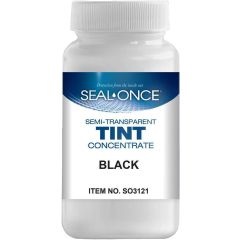 Seal-Once 4oz Black Semi-Transparent Wood Stain Tint Concentrate