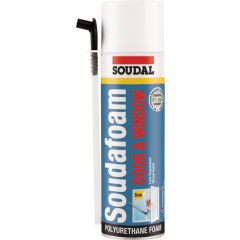 Soudal 12oz Door and Window Minimal Expansion Straw Foam (AAMA approved)