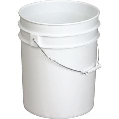 Leaktite 5gal 70mil White Empty Mixing Pail