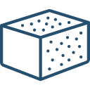 Sanding block icon representing abrasive products.