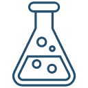 Laboratory flask icon representing removers and solvents.