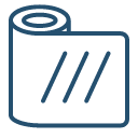 Roll of tape icon representing tapes and masking products.