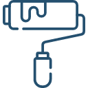 Paint roller icon representing tools and applicators.